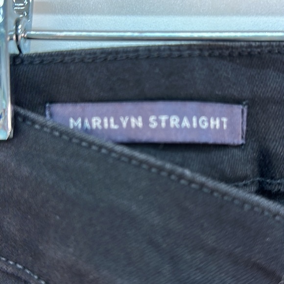 NYDJ Marilyn Straight Jeans With Catwalk Pocket Rhinestone Embroidery 2 Petite - Picture 14 of 15